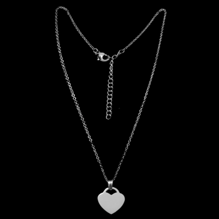 I Love You Pendant (Large, Silver)